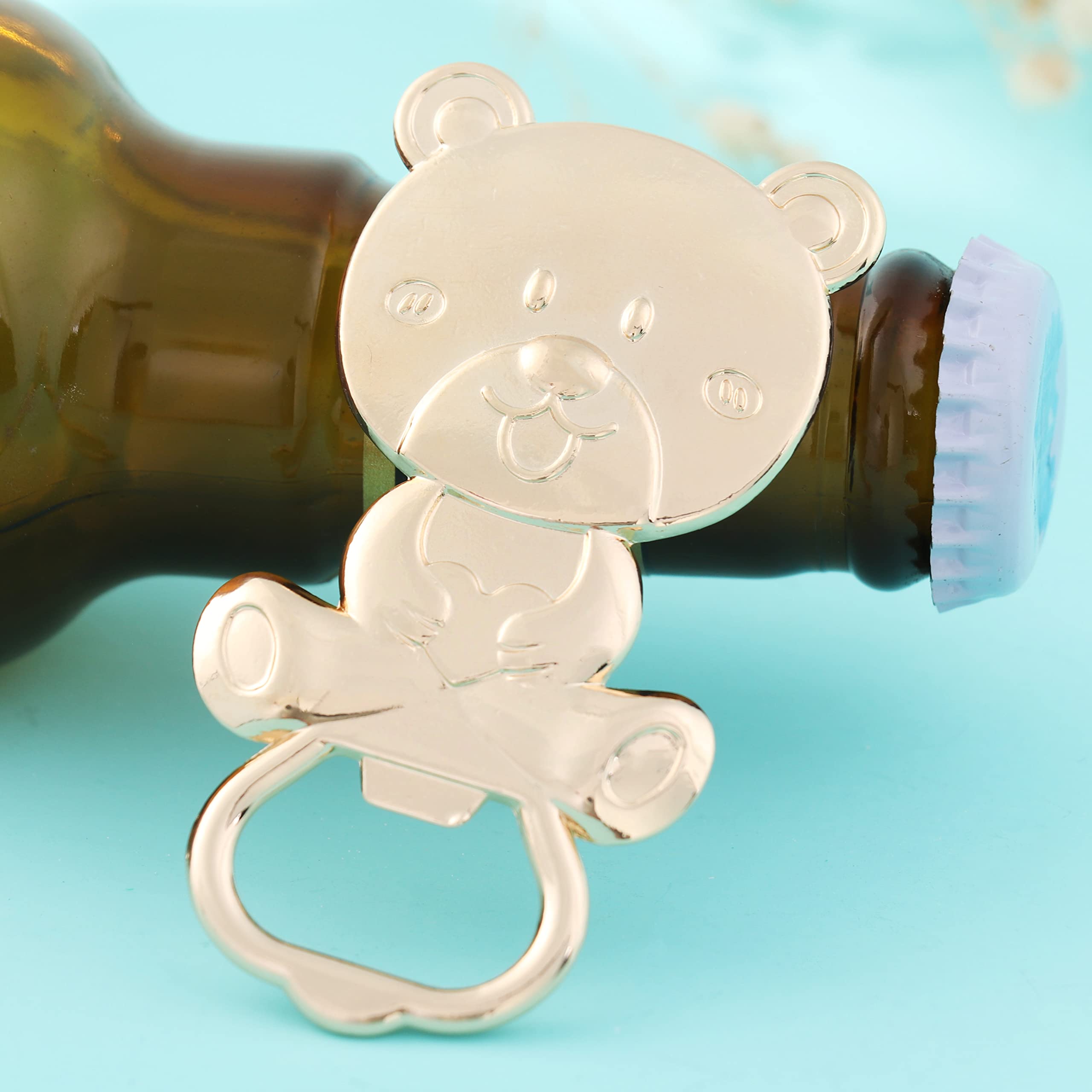 40 Stück Baby-Flaschenöffner Babyparty Party Gastgeschenk Öffner Niedlich Baby Flaschenöffner Babyparty Souvenirs Geschenke für Gäste Hochzeit Gastgeschenk Kinder Geburtstag Party Dekor (Bärenstil)