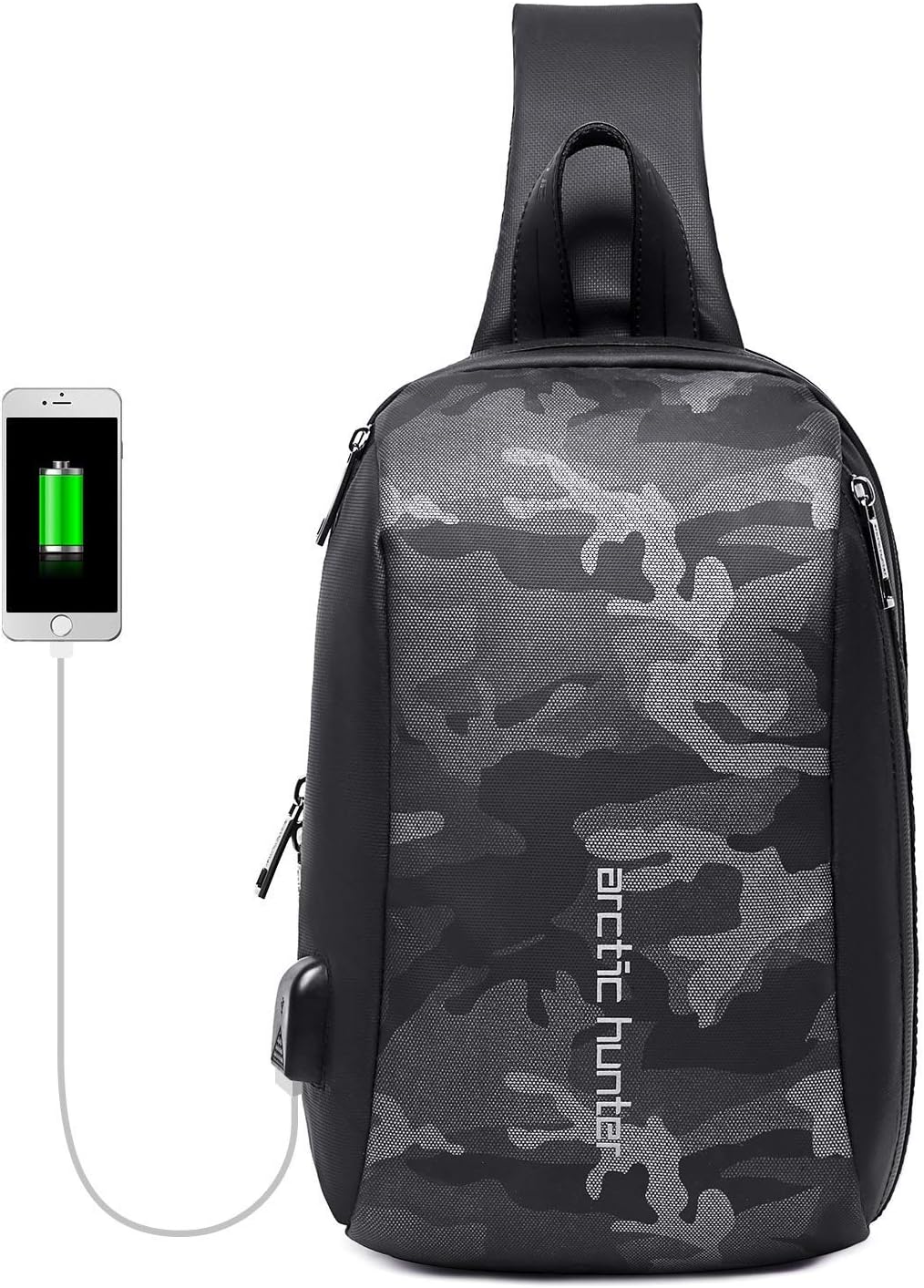 Waterproof Crossbody Sling Bag Anti Theft Backpack Outdoor Chest Bags Casual Daypack Hiking Shoulder Bag for Men&Women