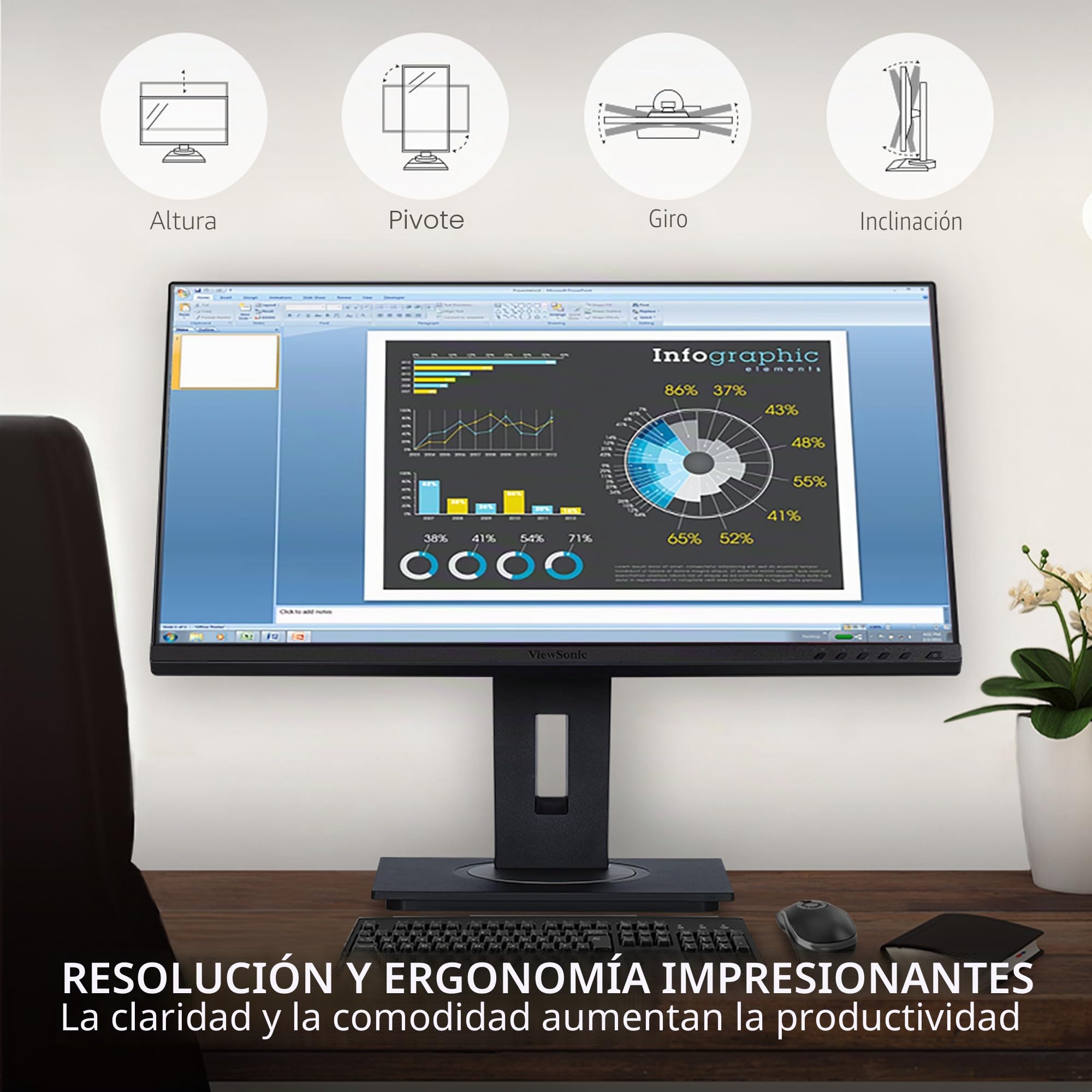 ViewSonic 61cm/24'' (1920x1080) VG2448A-2 16:9 5ms HDMI VGA DisplayPo
