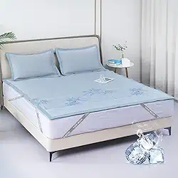 YOUR MOON California King Size Colchão refrescante para pessoas com sono quente – Capa macia e respirável com bolso profundo ajustado (20 a 40 cm) - Tecnologia de resfriamento aprimorada para um sono