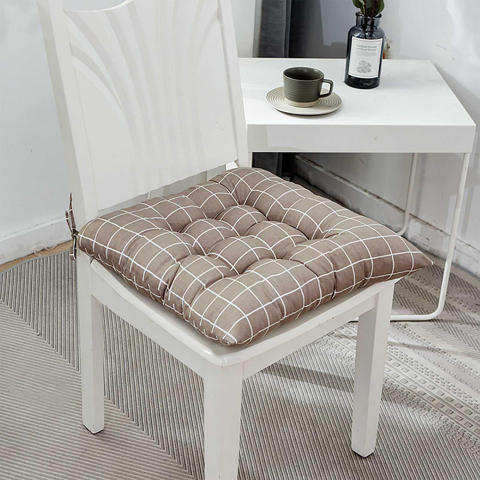 Dickes Baumwoll-Lesekissen, bequem und Kissen für Yoga, Esszimmer, Küche, Terrasse, Meditation, verbesserte Unterstützung, mittlere Größe