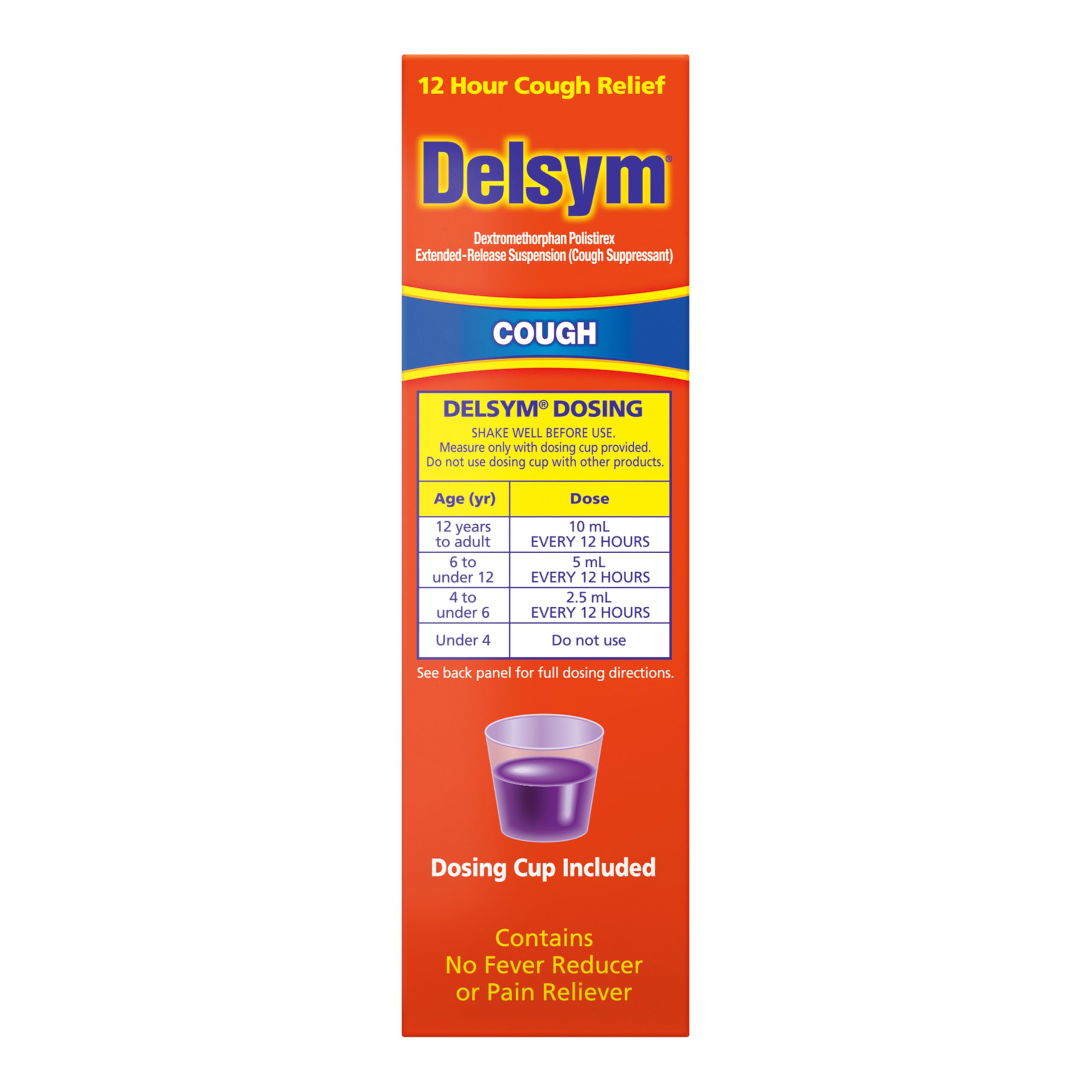 Delsym 12Hr Cough Medicine for Adults, Grape Flavor Cough Syrup, 5 FL OZ — Amazon image 12