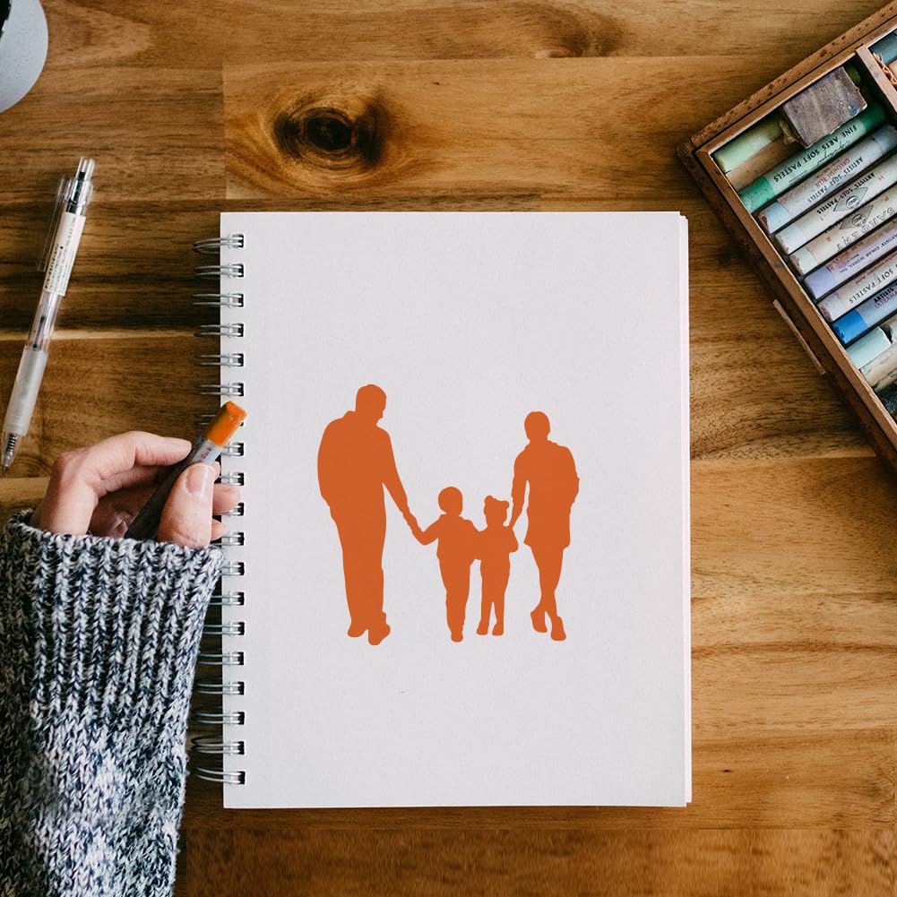 ORIGACH 4 Pochoirs De Fleurs De Cerisier - 30 Cm Grand Modèle De Dessin De Pochoir De Fleur Pour La Peinture Sur Bois, Toile, Mur - Modèle