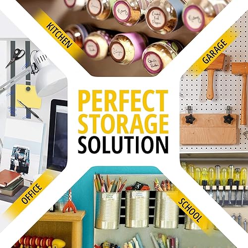 Miniatura 7 de Cinta magnética flexible, 2 unidades, tira magnética con fuerte autoadhesivo, rollo magnético para manualidades y proyectos de bricolaje, imanes