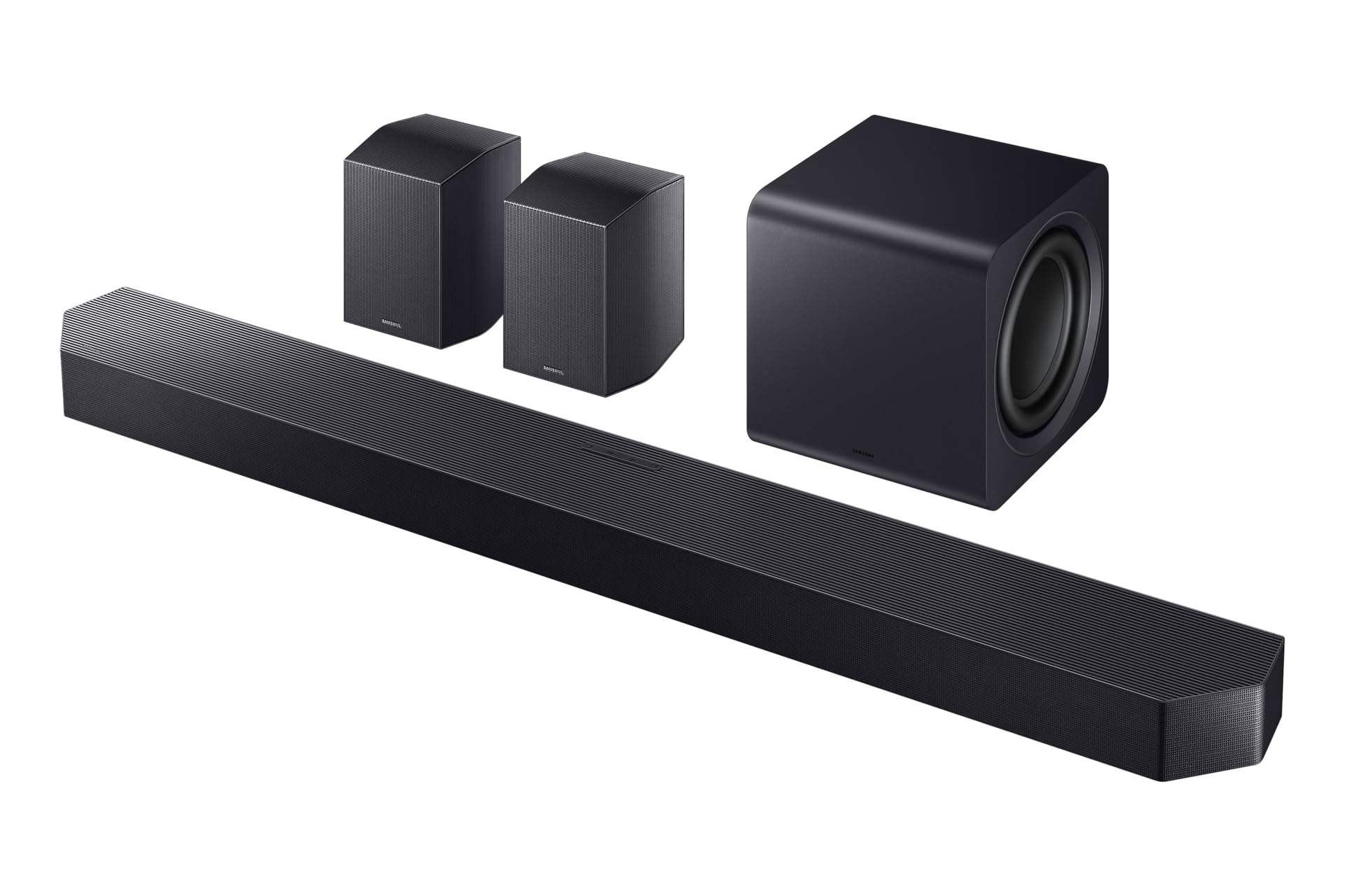 Samsung HW-Q995GH / Q990H Q-Series 11.1.4-Kanal Surround-Soundbar für TVs, Kabelloser 8"-Dual-Subwoofer, 4.0.2-Rücklautsprecher, Kabellos Dolby Atmos & DTS:X, SpaceFit Sound Pro, Q-Symphony, Alexa