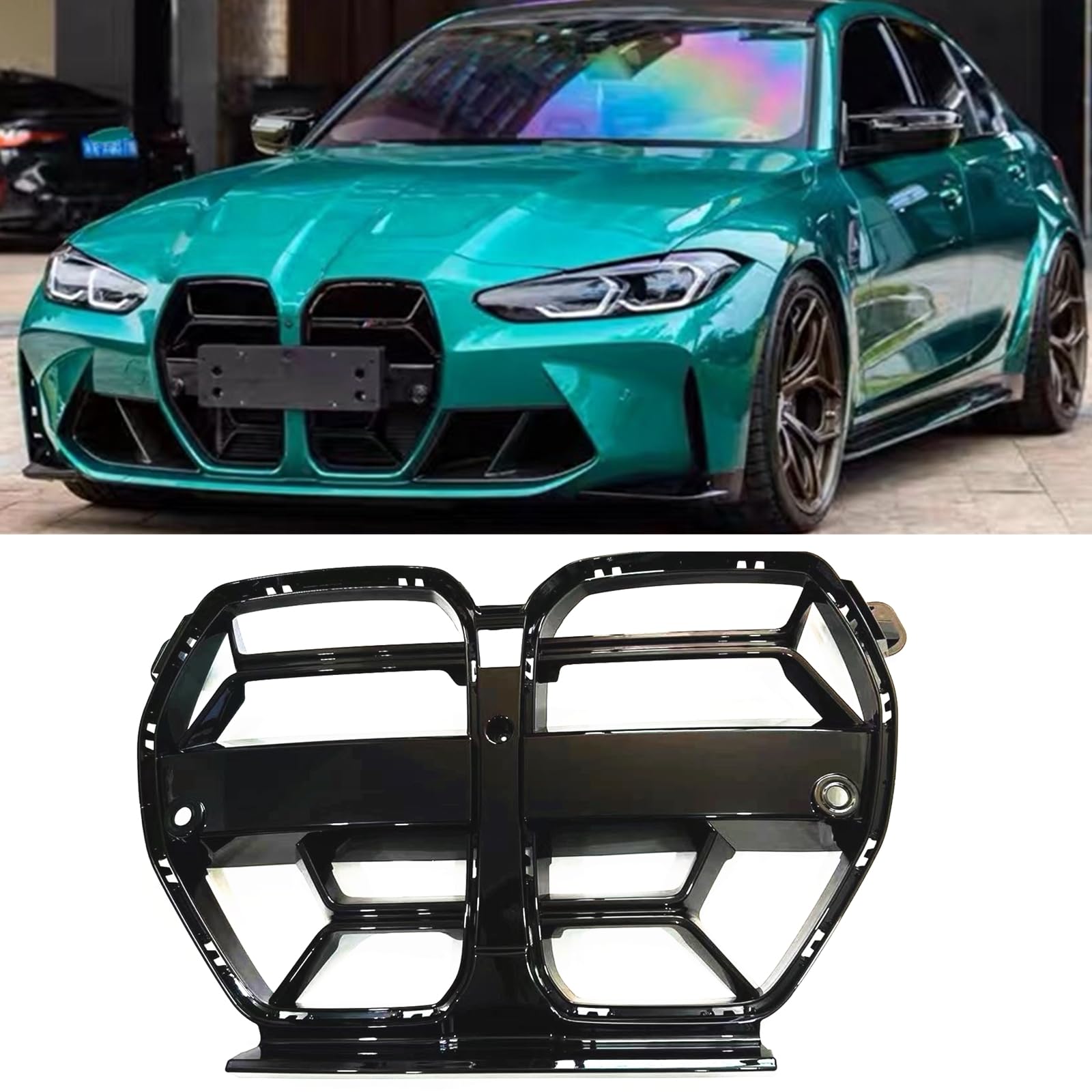 Amazon | フロントバンパーキドニーグリル BMW M3 G80 M4 G82 G83 2021