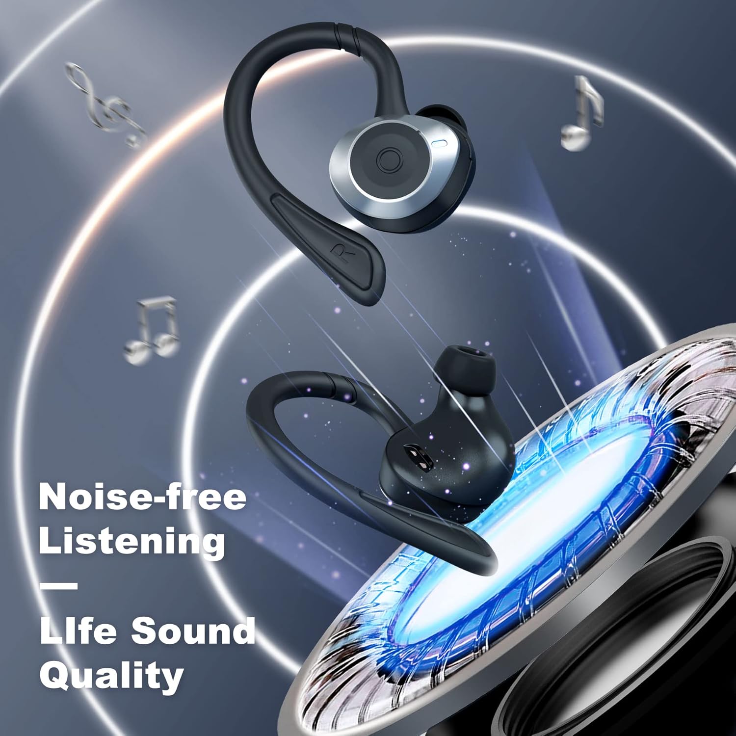 Flаѕh Sаlе Buу 1 gеt 1 COMISO Wireless Earbuds, True Wireless in Ear Bluetooth 5.0 with Microphone, Deep Bass, IPX7 Waterproof Loud Voice Sport Earphones with Charging Case for Outdoor Running Gym Workout (Black)
