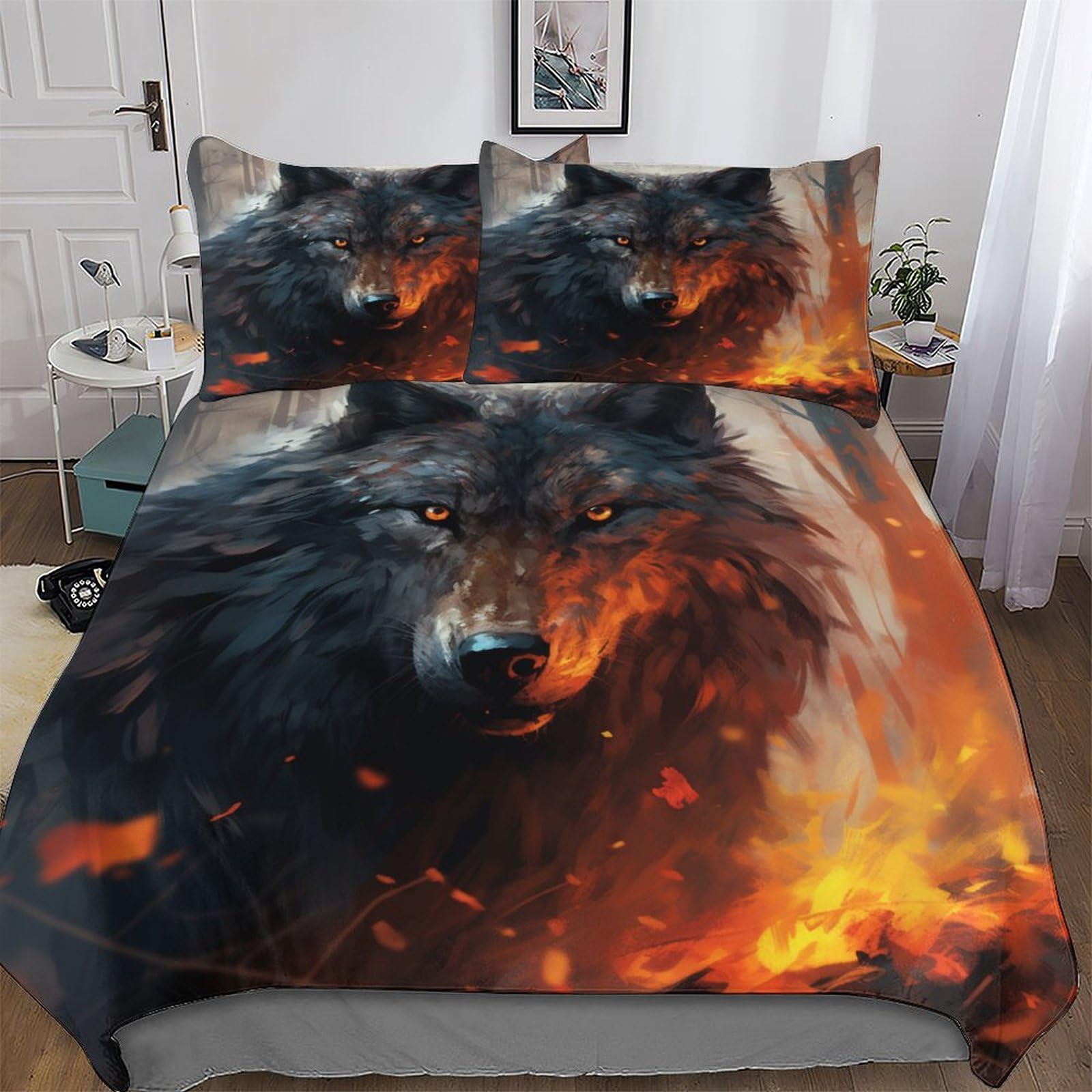 Housse de couette loup pour transformer la chambre des enfants et des adultes