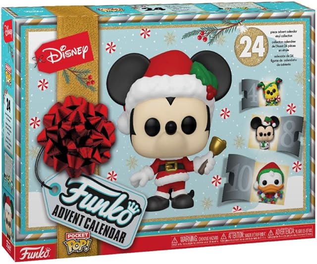 Funko POP Christmas Advent Calendar 2022: Disney Classic With 24 Days of Surprise Pocket POP! Figurine Toys Ideal Holiday Xmas Surprise Gift for Girls,Boys & Kids 62092
