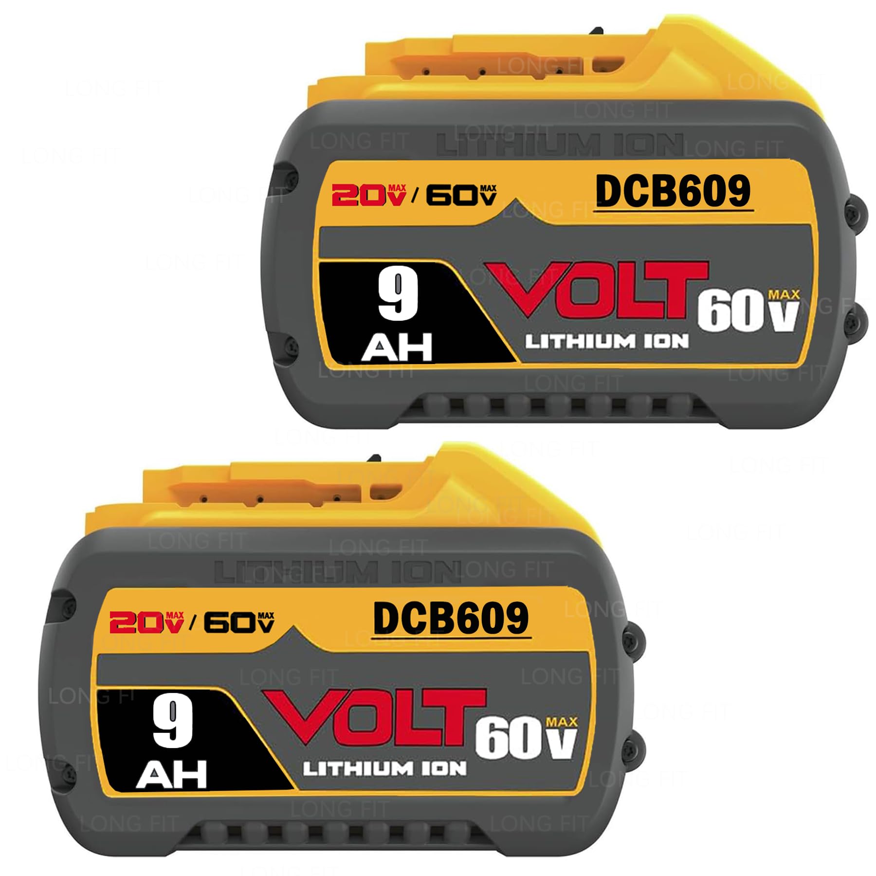 60V MAX 9000mAh Replace for dewalt 60 Volt Battery DCB606 DCB609 DCB612 DCB615 Compatible with Original 20V/60V Power Tools and Chargers (1)