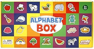 Junior Learning: Alphabet Box, Fun, Family Interactive, Learning Game, Helps Aid Language Development, Memory Recall for Kids Ages 3 and Up, Multicolor