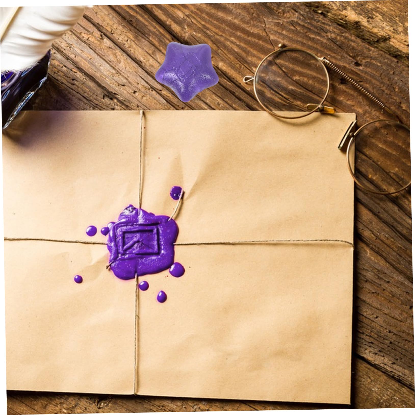NUOBESTY 360pièces Bouteille Perles De Cire à Cacheter Étoiles Vintage pour Invitations Et