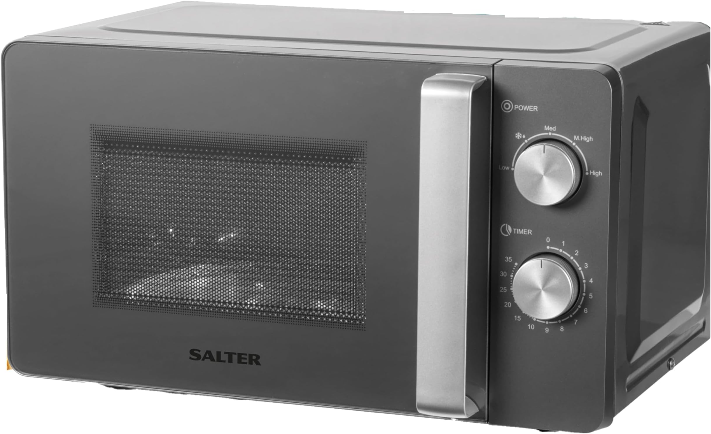 Swan SM22036LWHTN Nordic LED Digital Microwave with Glass Turntable, 6