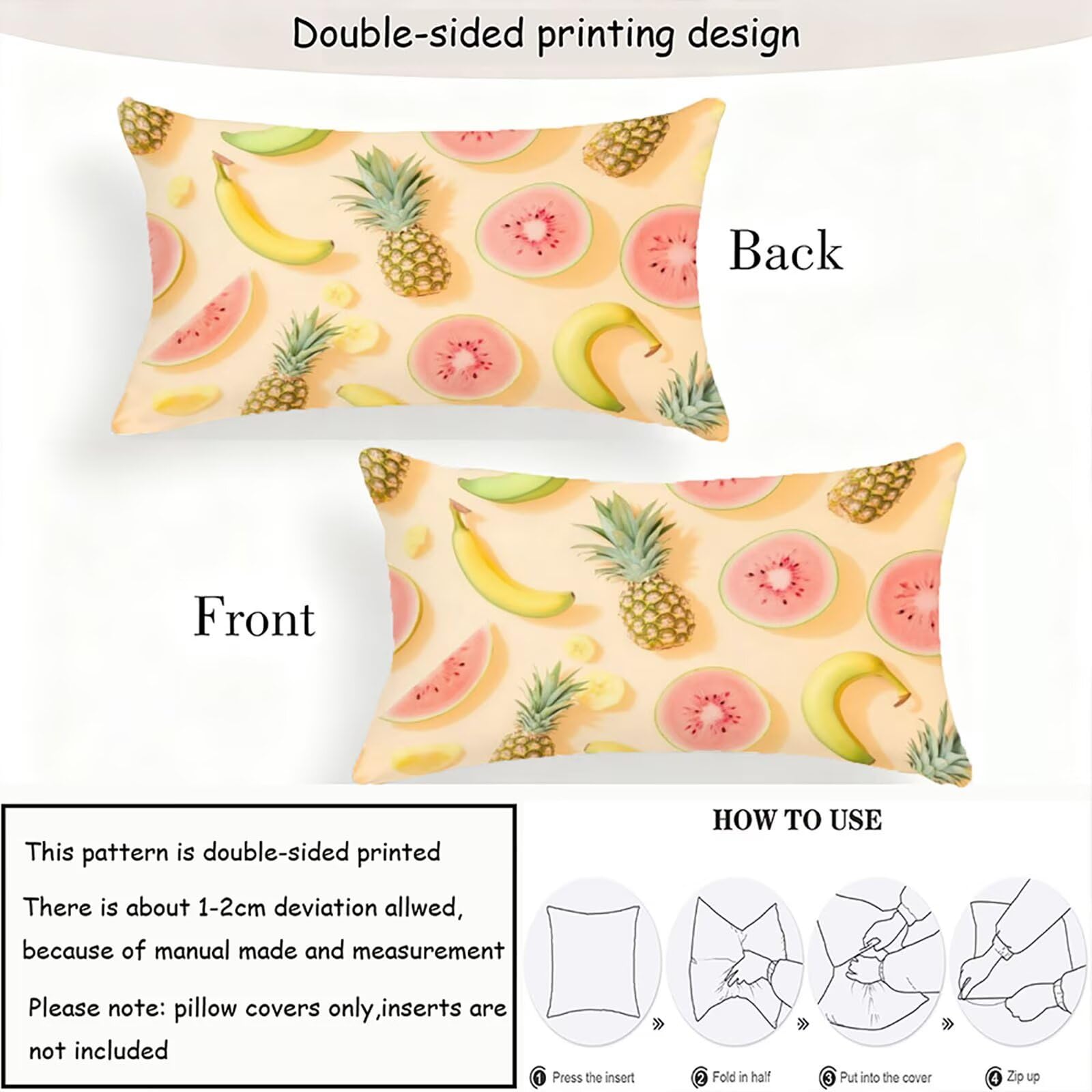 Różowe poszewki na poduszki 70 x 90 cm poszewka na poduszkę kolor pomarańczowy poszewki na poduszki lniane poszewki na poduszki 2-pak dwustronny nadruk miękkie i oddychające, można prać w pralce, do
