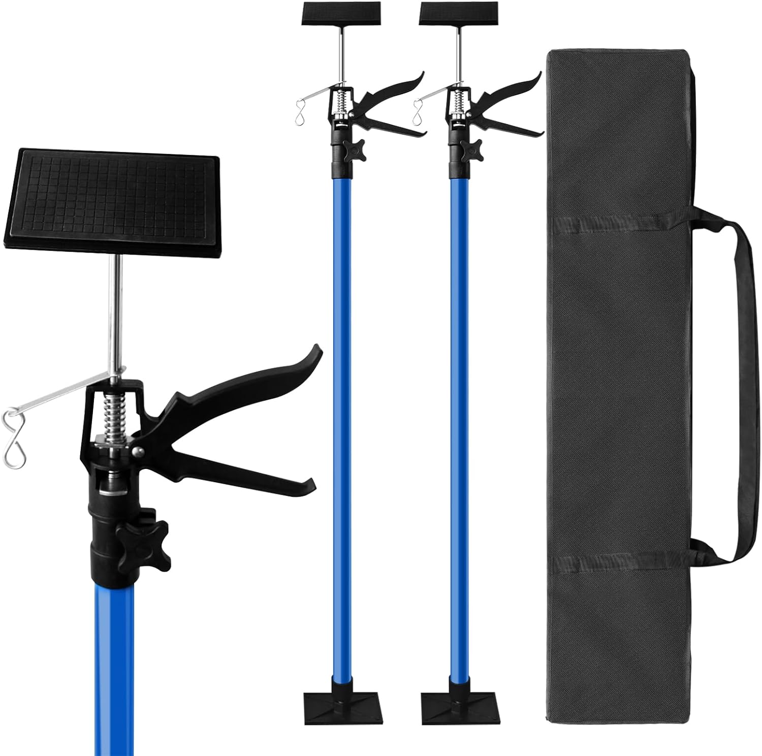 Cabinet Jack Support Pole, 45-114 Inch Adjustable Height, 154 LBS Max Load, 2-Pack with Storage Bag (Blue)