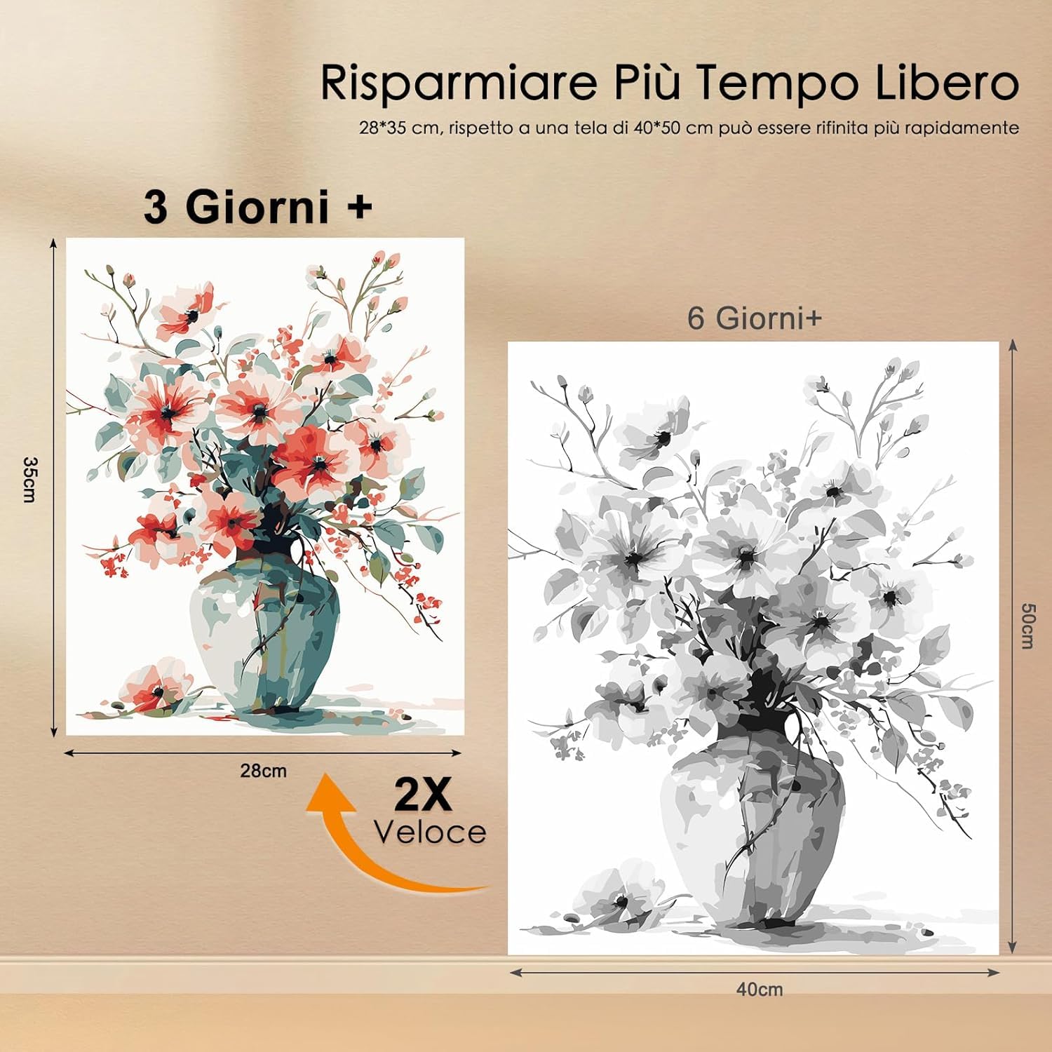 Bougimal Pintar por Numeros Adultos Animal incluir Pinceles y Pintura Acrilica, Perro, Sin Marco 28 X 35cm - 5