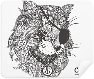 Cat Human Paint One Eye Cleaning Cloth Screen Cleaner 2pcs Suede Fabric