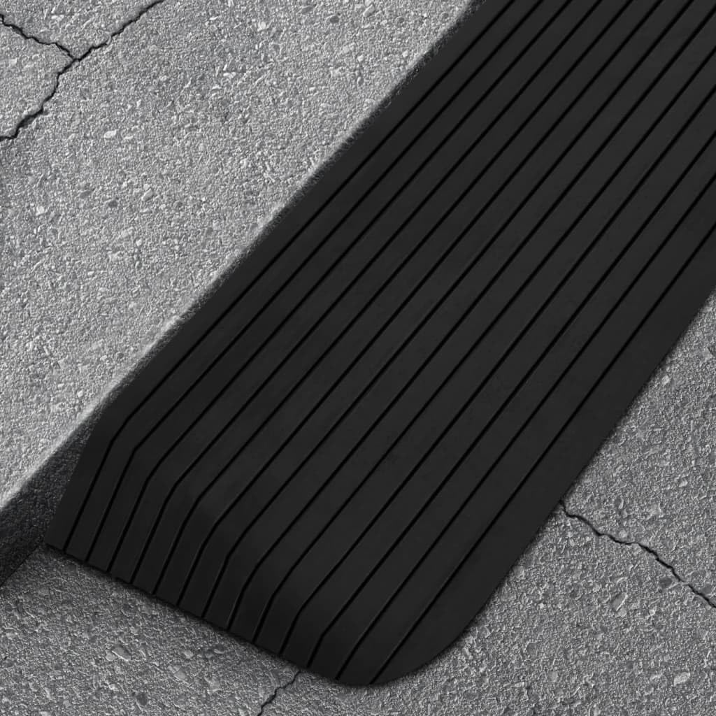 SKM Rampas de umbral (2 unidades, 110 x 41 x 5 cm, caucho, peso: 24,3 kg, 150975)