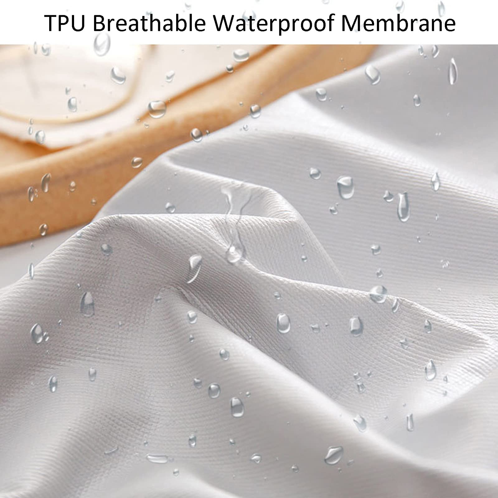 Confort Algodón Protector De Colchón, Ultra Suave Respirable Cubre Colchón, Impermeable Desmontable Funda De Colchón, Adecuado Para Dormitorio Hotel Cama Individual,GrayB-120×200cm(47×79inch)