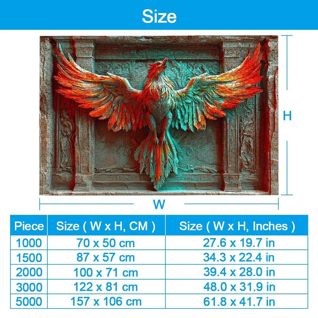Puzzle 1500 Pièces Adultes, Puzzle 1500 Pieces Phénix, Cadeau Femme -2214