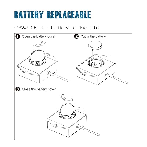 Miniatura 7 de Runleader Tacómetro digital con medidor de horas, recordatorio de mantenimiento, batería reemplazable, apagado automático, uso para cortacésped ZTR