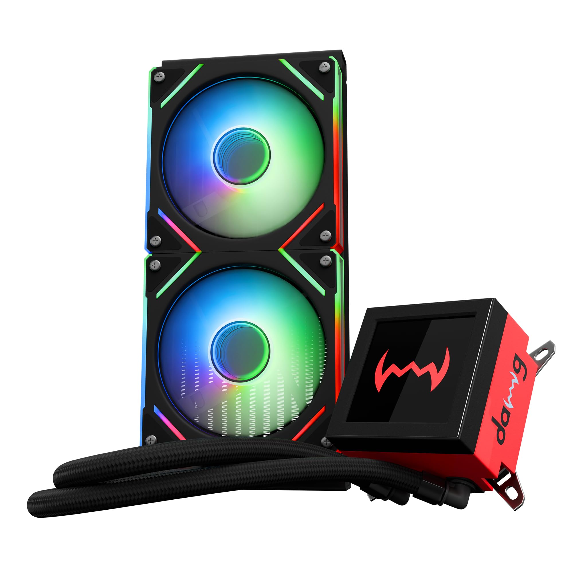 daWg - W-L240AIO, 240mm AIO Cooler | Advanced Windows Software | Supports Upto LGA 1851 Socket / AM5 Socket| Motherboard ARGB Sync Support | High Performance Cooling (Black)-image-3