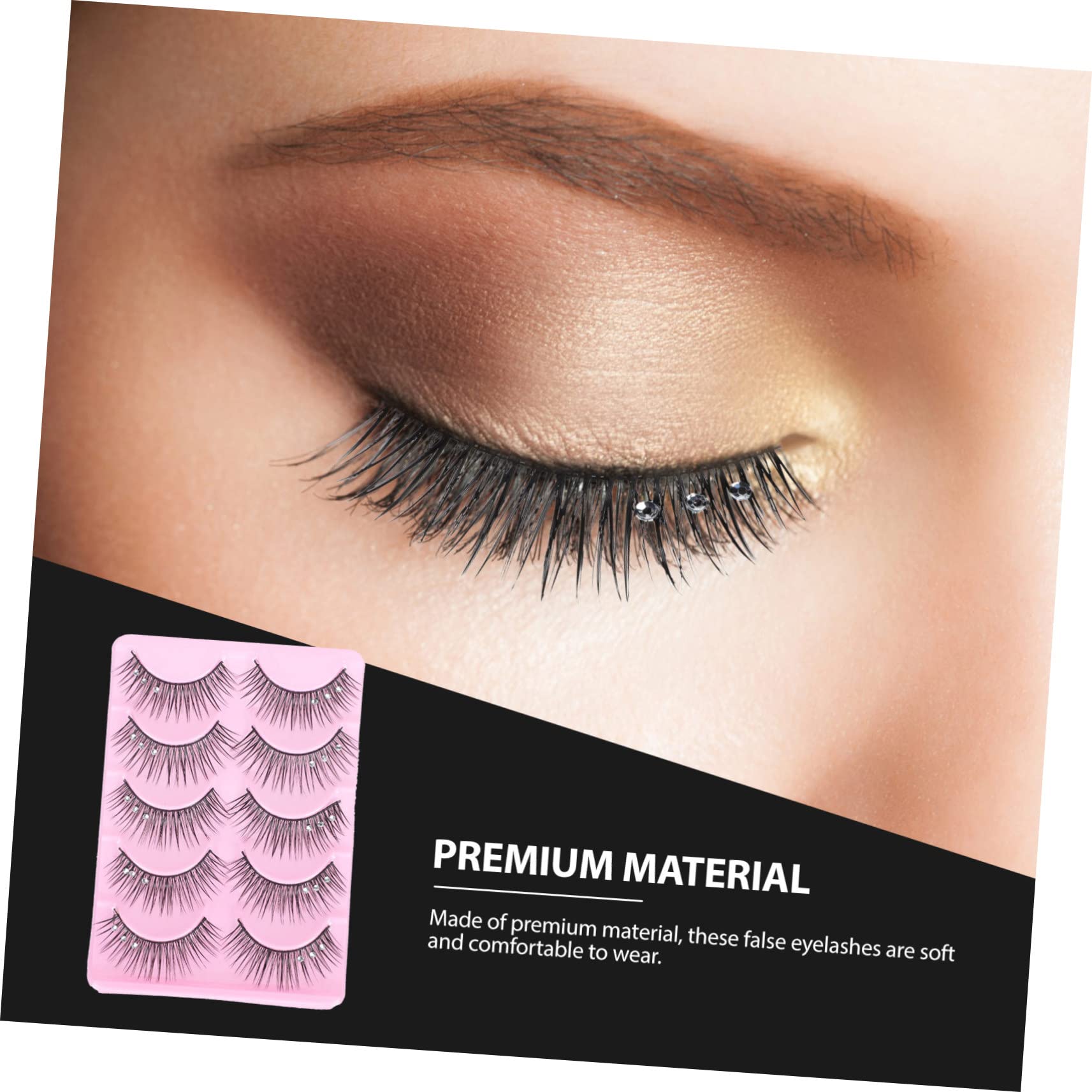 MAGICLULU Juego De 3 Pestañas Postizas Realistas De 10 Pares Para Mujer Maquillaje De Escenario Pestañas Naturales Negras