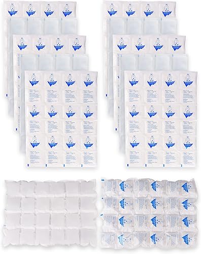 Hielo seco para envío de alimentos congelados paquetes de hielo para enfriador, 12 hojas de envío de paquetes fríos para transporte de chocolate,