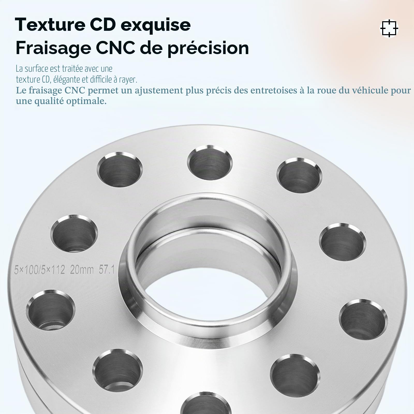GEARMONSTER Lot de 4 élargisseurs de voie/entretoises de 15mm et 20mm LK: 100/5+112/5 NLB:57.1 avec 20 boulons de roue M14x1,5 40/45mm pour VW Golf