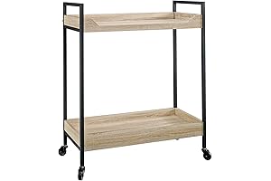 Sauder North Avenue Kitchen Cart, 36" H x 17.28" W x 32.76" L, Charter Oak