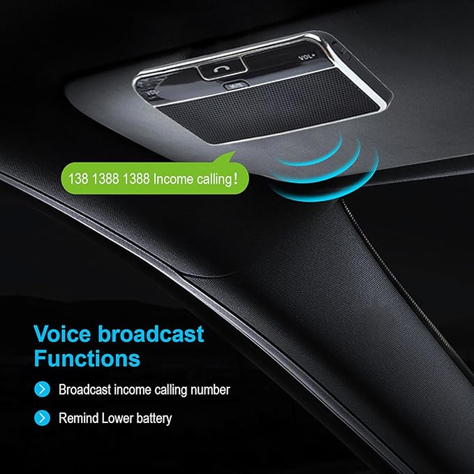 Altavoz Manos Libres para Coche Yoidesu Bluetooth 4.0 miniatura 4