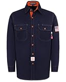 FR Shirts for Men Flame Resistant Light Weight NFPA2112 Fire Retardant Welding Shirt Water & Oil Repellent Finish