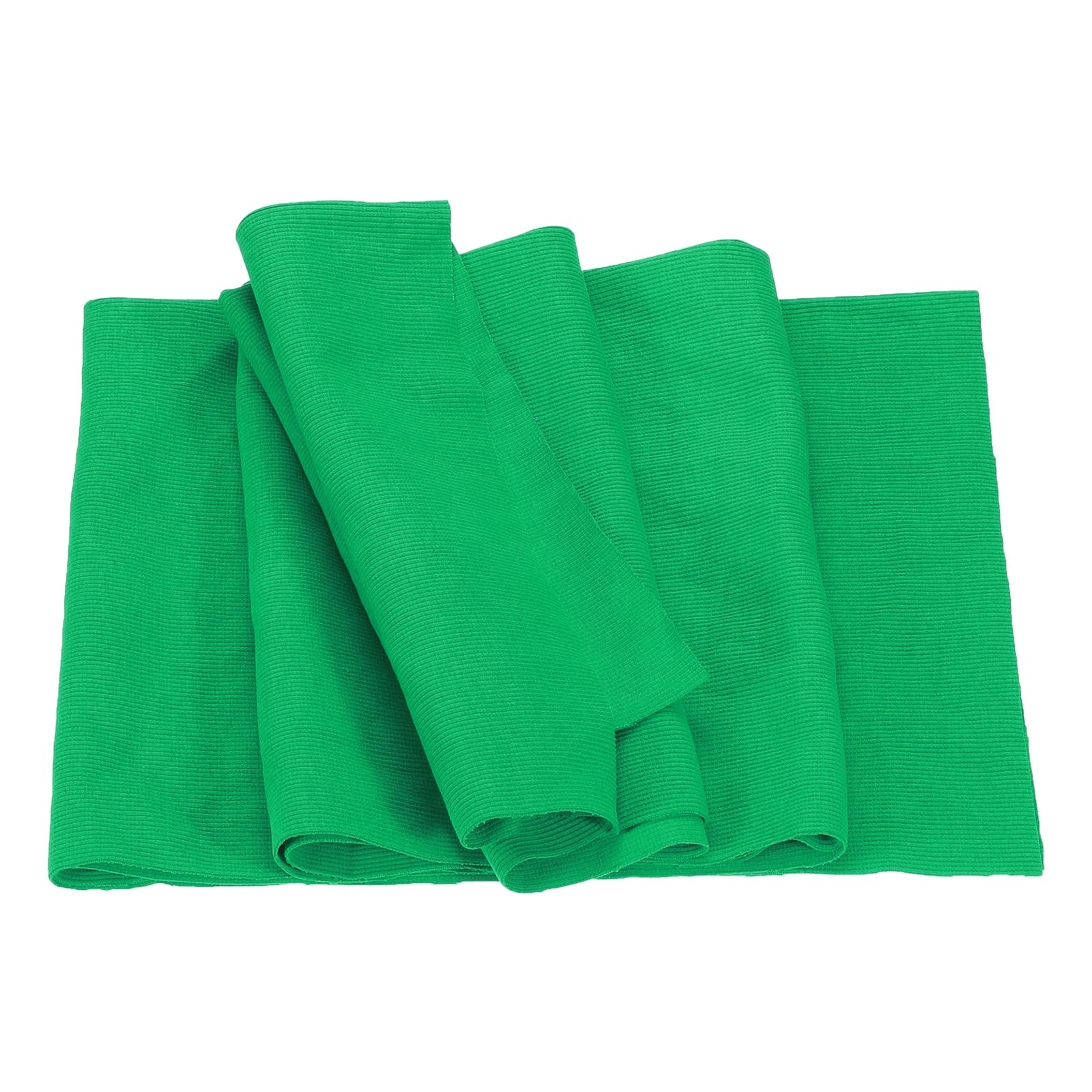 Rebower 50cm x 1.2m Elastic Cuffs Ribbed Trims for Sewing Cotton Fabric Knitted Ribbed Stretch Band, [for Cuffs Waistband