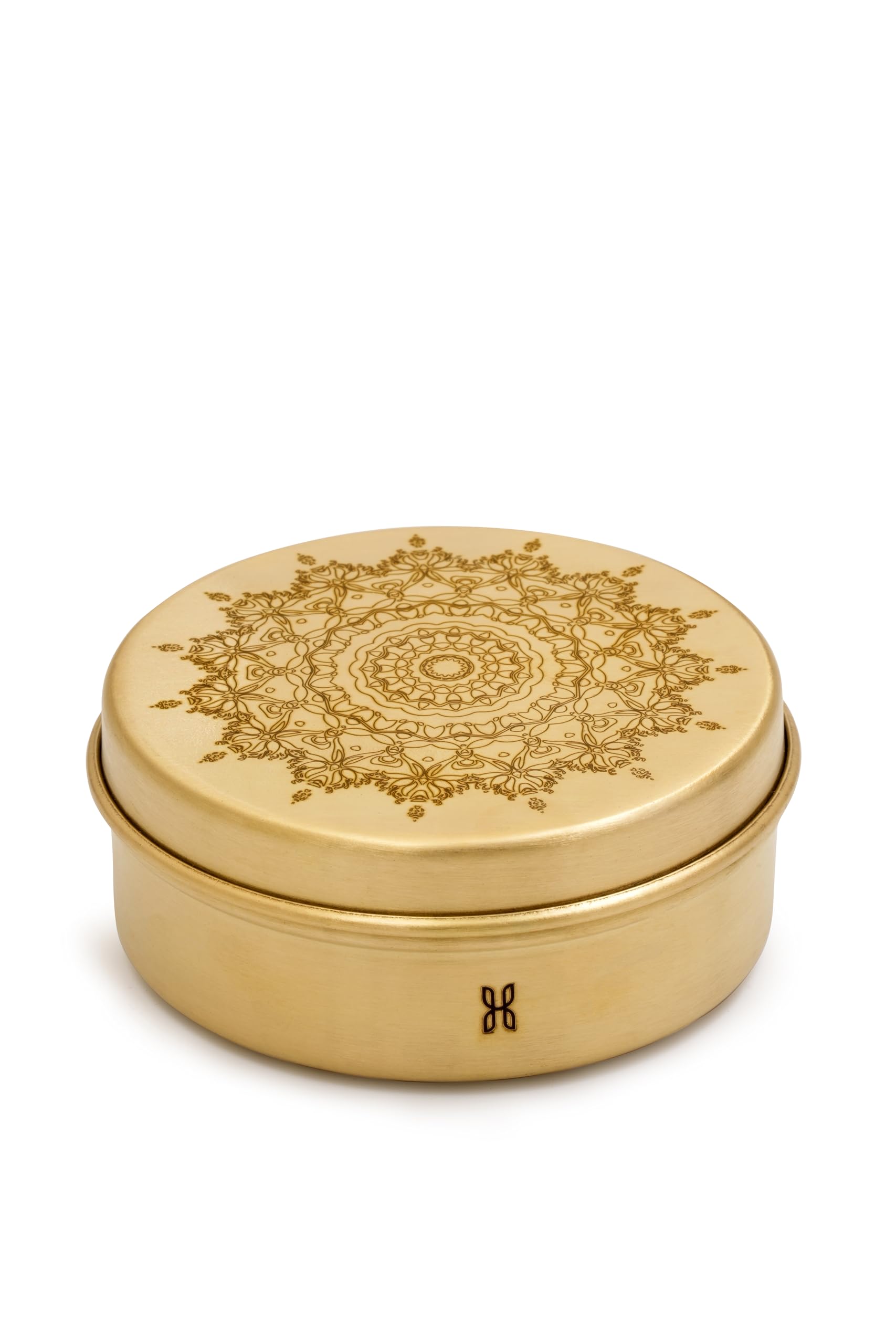 Kayra Pure Brass Storage Box (170ml) | Elegant Small Round Container for Dry Fruits, Jewelry, Pooja Items & Home Decor | Handcrafted Premium Gift Box-image-41