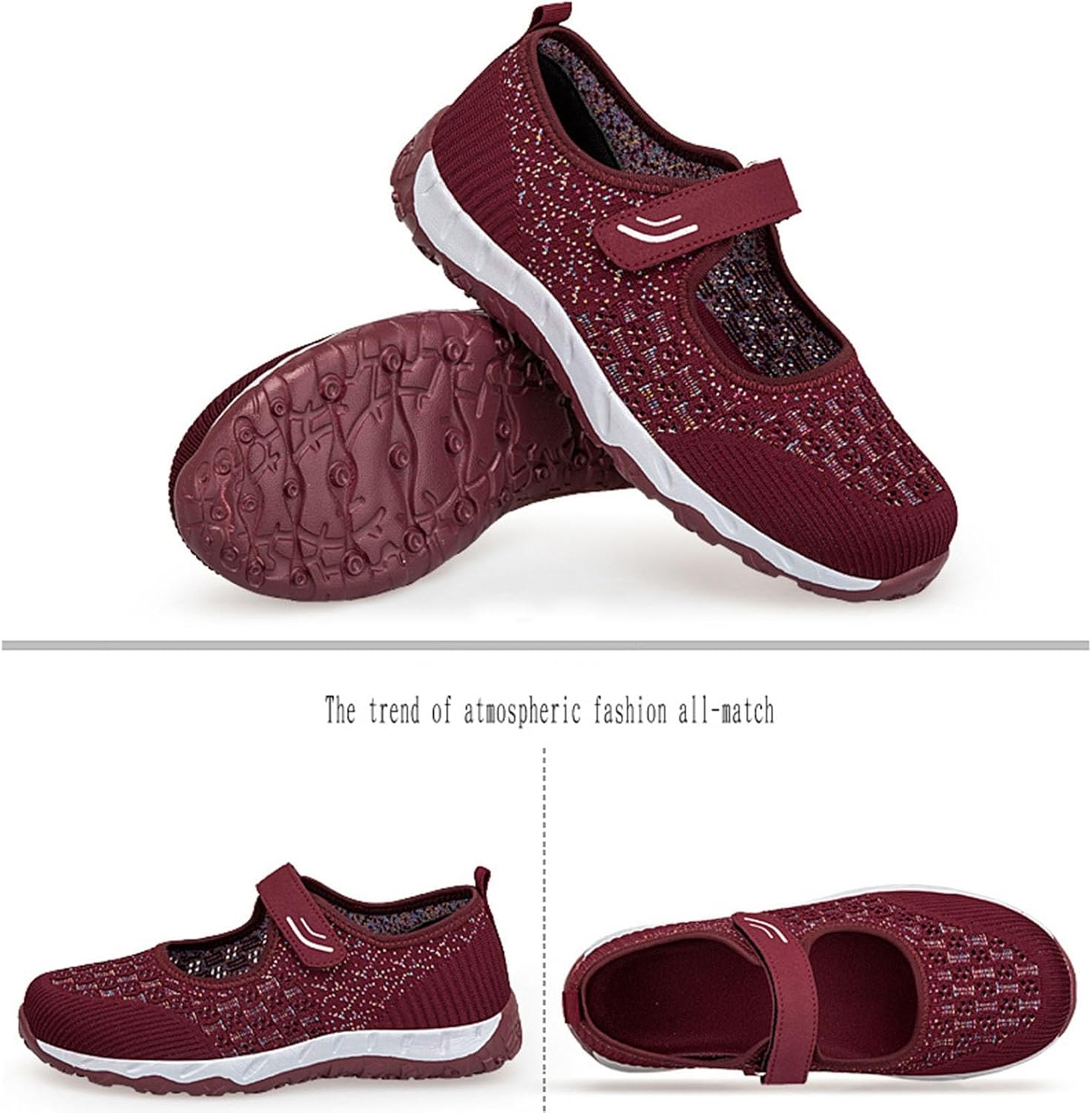 Extra Wide Width Diabetic Sandals for Women,Breathable Lightweight Diabetic Shoes for Women,Comfortable Slip-On Diabetic Slippers Women,for Swollen Feet Edema