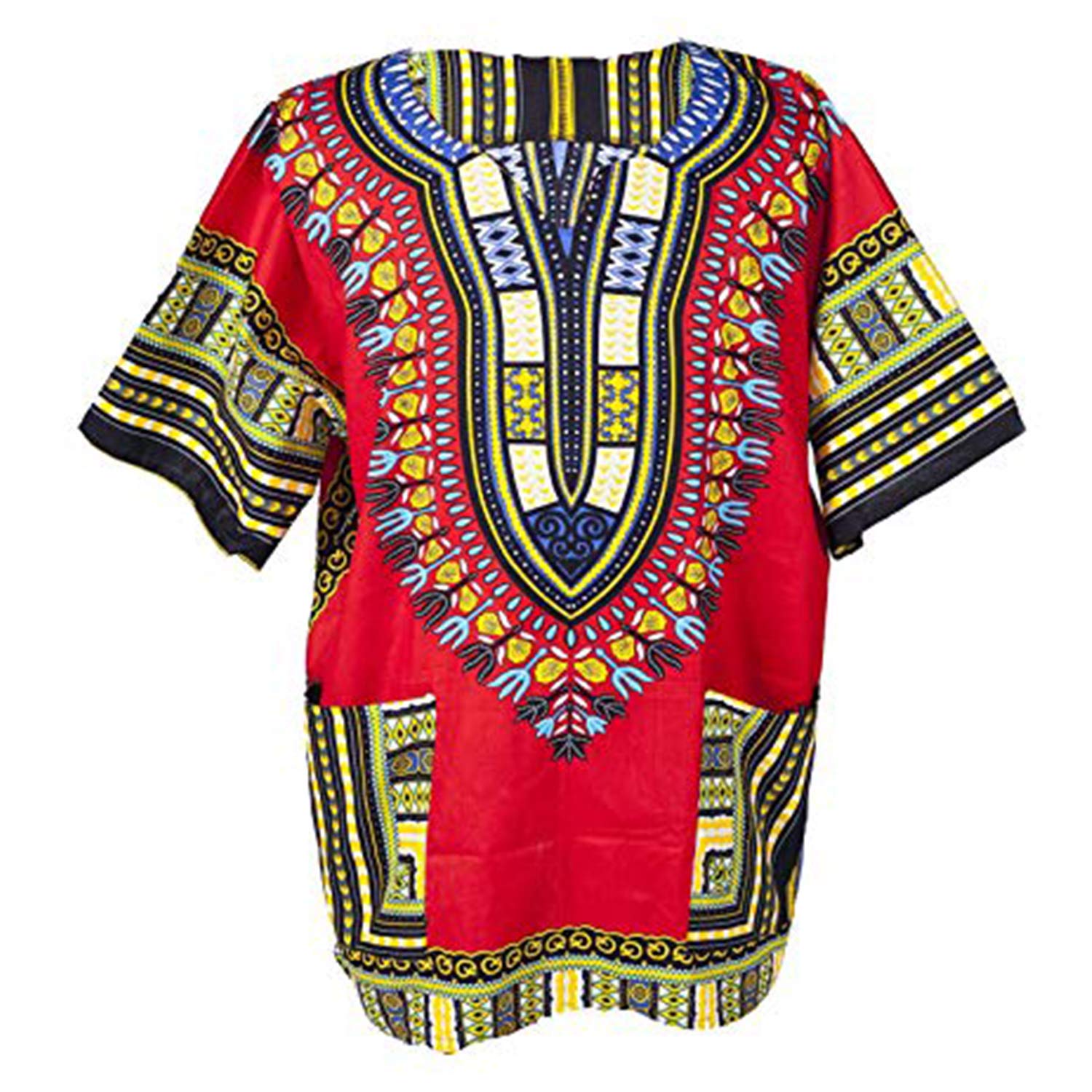 Lofbaz Robe Chemise Unisexe Africaine Traditionnelle Imprimé Dashiki Hippy - 4