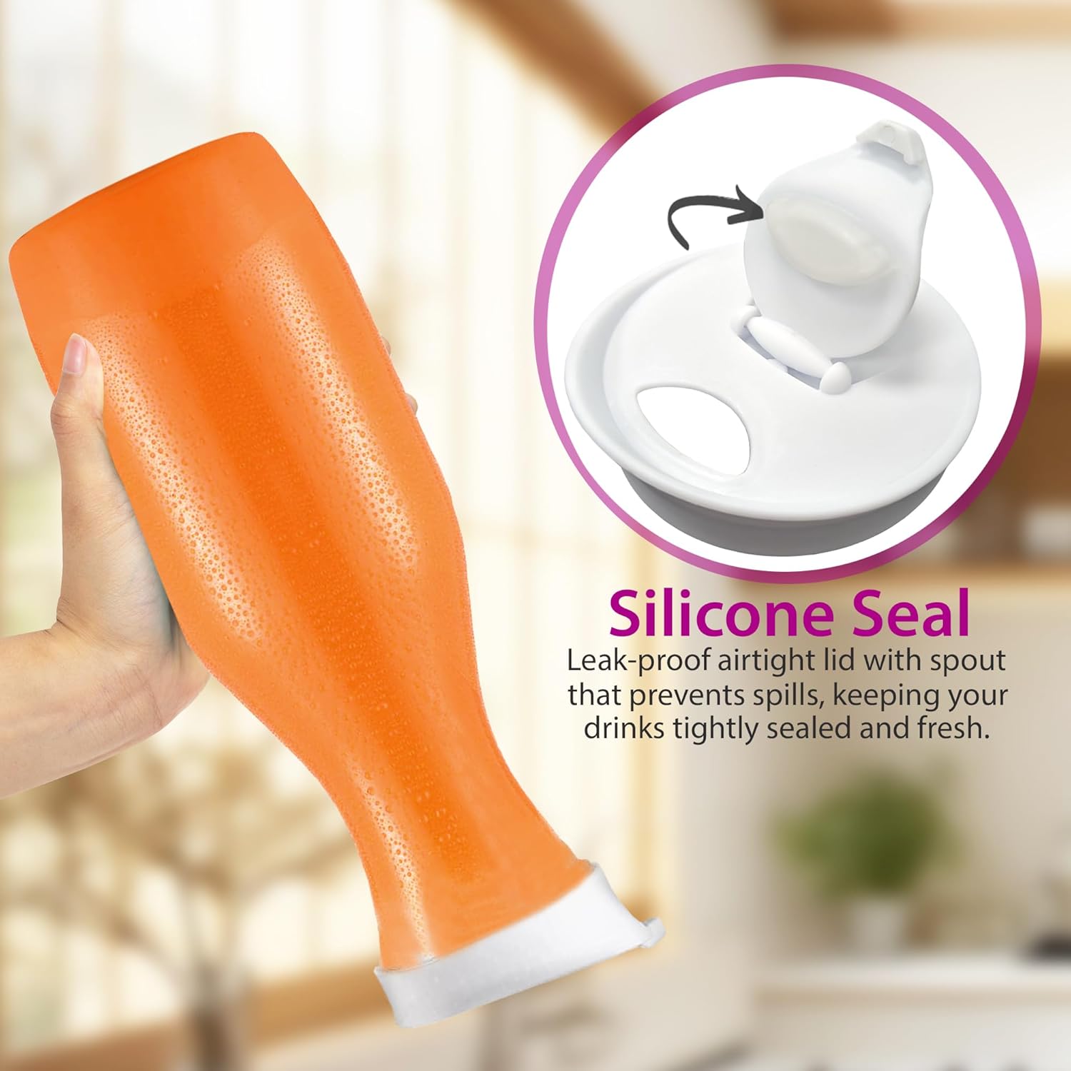 DilaBee Plastic Pitcher With Lid (4-Pack, 32oz) Round Plastic Beverage Dispenser for Water, Juice, Iced Tea - Water Pitchers, Carafes for Mimosa Bar - Clear Drink Dispenser BPA-Free - HAND-WASH ONLY - Image 3