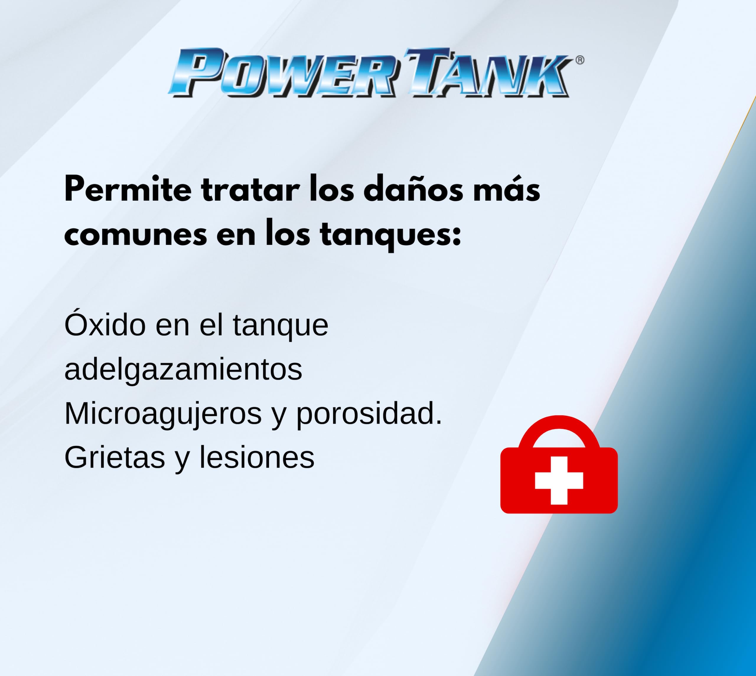 POWER TANK BLANCO CERAMICO - Tratamiento Tanque Deposito Moto (20/25 LT) Kit Mediano 700 g para Interior Tanque Elimina Óxido Repara Protege Tanques Oxidados de Autos Vespa Época con Antioxidante