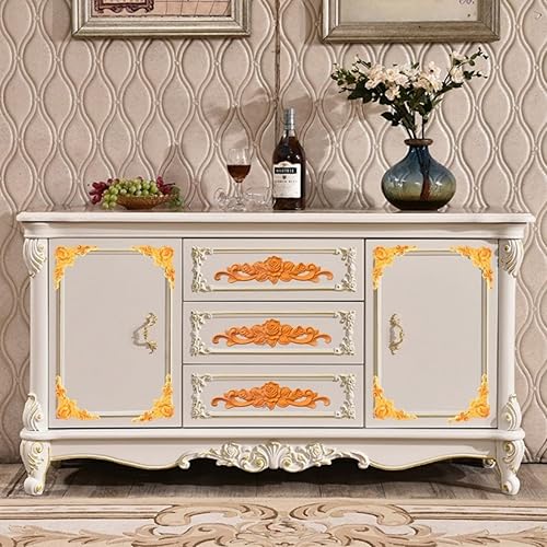 Miniatura 8 de 5 piezas de apliques de madera tallada en madera Onlays Onlays DIY tallados muebles apliques Onlays sin pintar centro tallado calcomanía para puerta