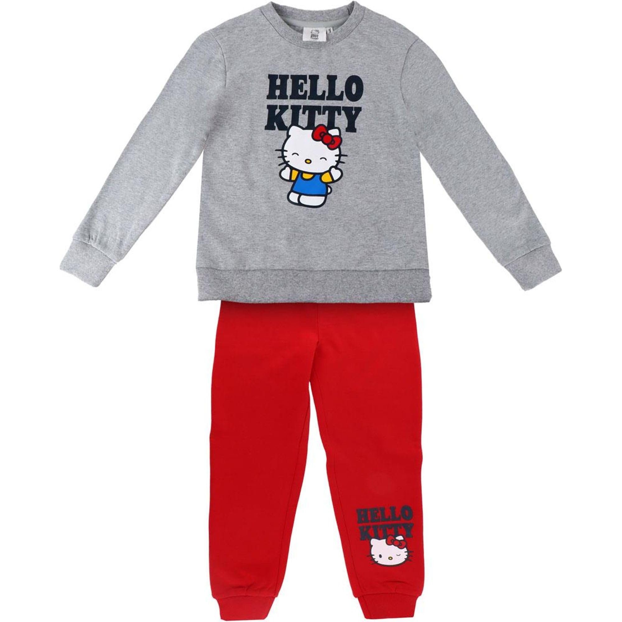 Hello Kitty Cotton Kids Tracksuit Comfy Soft Everyday Wear Set | Hello Kitty Kids Activewear
