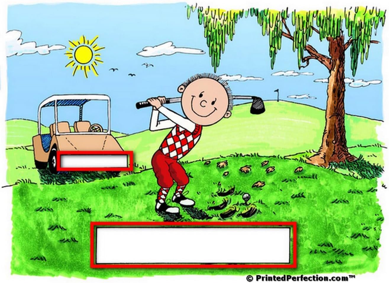 PrintedPerfection.com Personalized Golfer - Male Snow Globe Gift