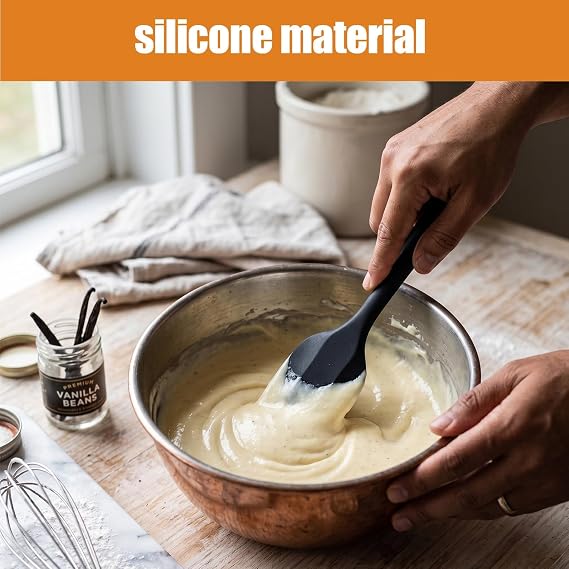 21 cm Silicone Spatula Mini Heat Resistant Flexible Seamless Kitchen Aid Baking Cooking Scraping Stirring Small Container