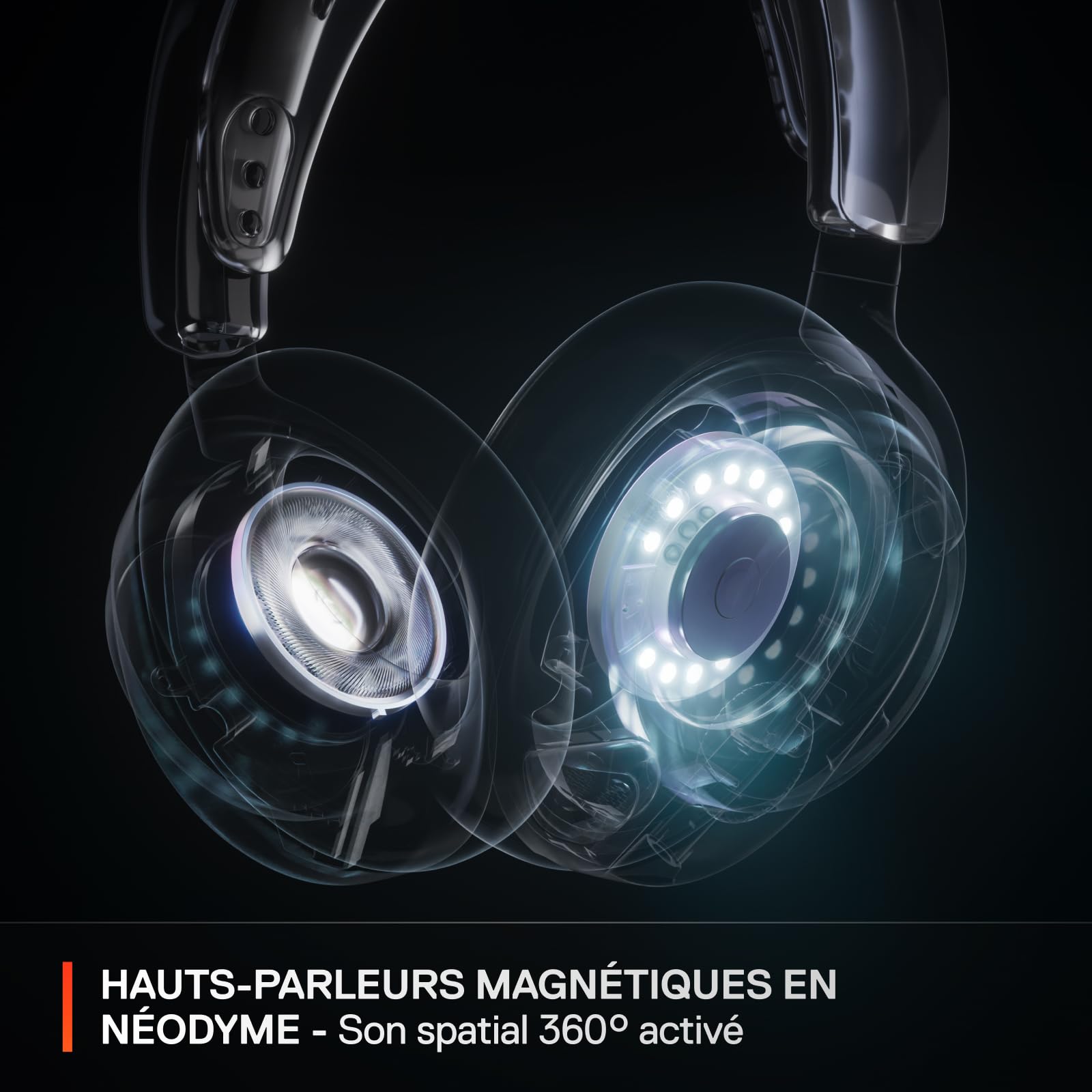 SteelSeries Casque gaming multi-système Arctis Nova Pro Wireless - Haut-parleurs magnétiques en néodyme - Réduction de bruit active -Autonomie sans fil illimitée -Micro ClearCast Gen 2 - PC,PS5,Mobile