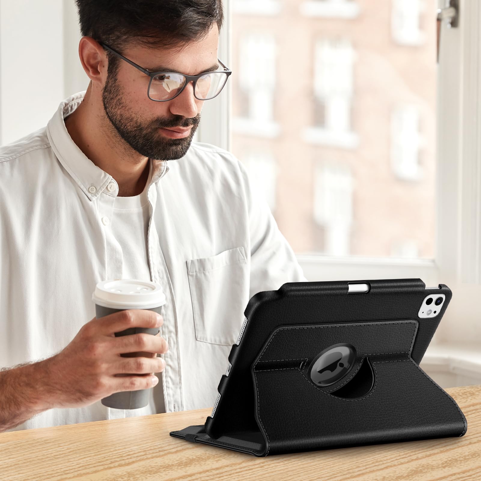 Fintie Funda giratoria para iPad Pro 11 pulgadas M4 (2024) - Funda protectora 360° con soporte para lápiz