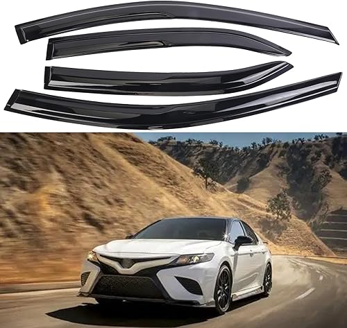 AOKAILI Visera de ventana deflector de ventana con protección solar y lluvia para Camry 2018, 2019, 2020, 2021