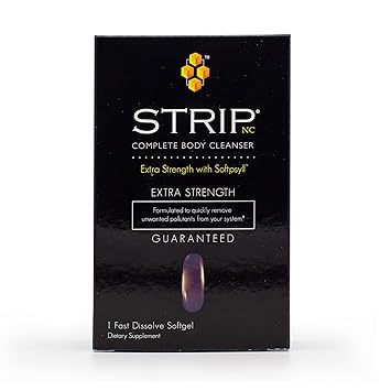 Wellgenix Strip NC Complete Body Cleanser, Premium Body Cleanse, Herbal Detox Cleanse to Flush Your System, One Hour Toxin Removal, 1 Fast Acting Softgel