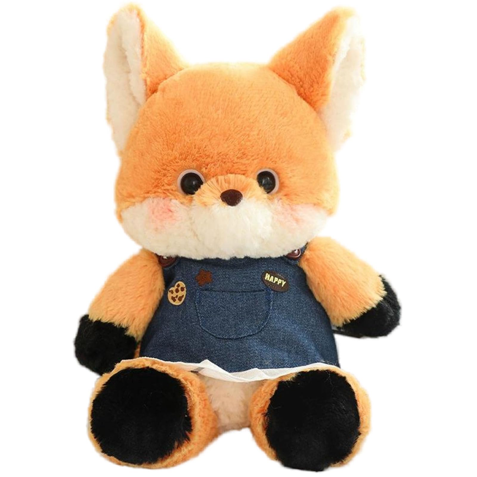 Kuscheliges Spielzeug-Fuchs, Handpuppe Fuchs, orangefarbener Fuchs-Plüschtier, Cartoon-Kinderbegleiter, Kuschelspielzeug, Plüschtiere zum Kuscheln und Spielen. (65 cm,Fox)