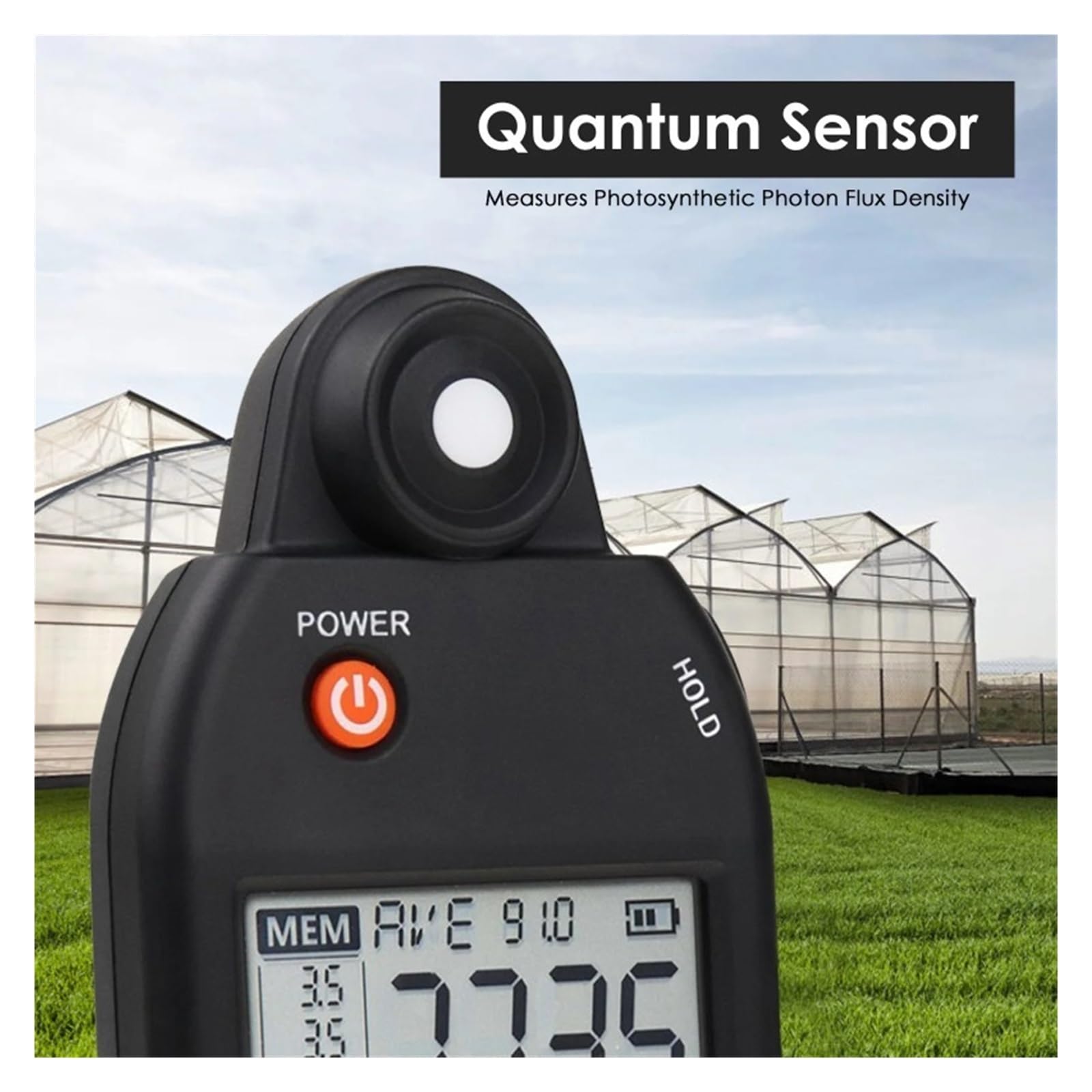 Medidor UVB, Professional PAR Meter PPFD Tester with Quantum Sensor for Plant Growth 400–700 nm