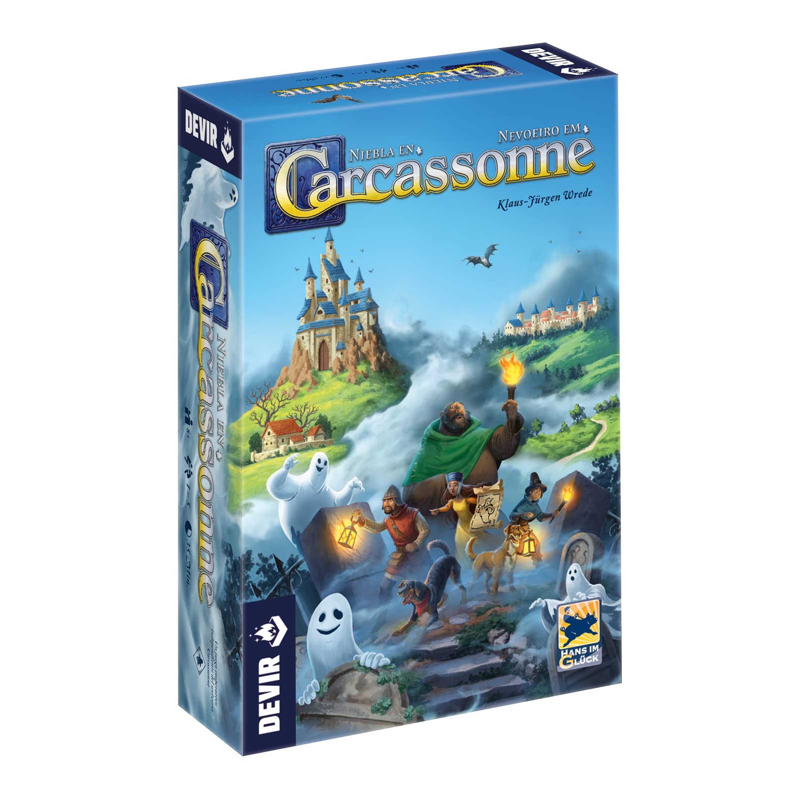 Devir - Carcassone: Fog Expansion in Carcassonne, Board Game, Strategy Board Game, Board Game 8 years (BGCARNIEPS)
