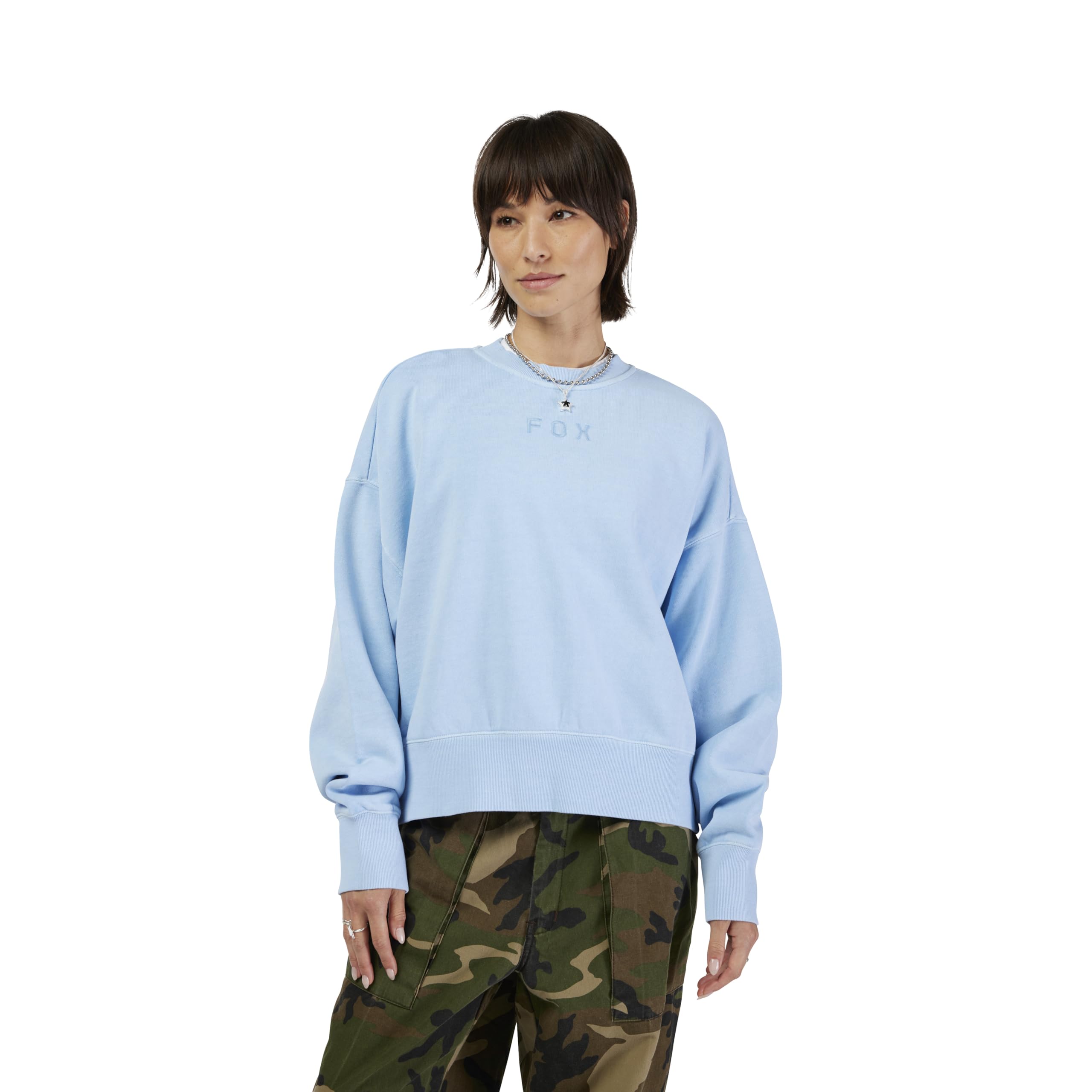 Fox Racing - W WORedMARK OV Fleece Crew, Fleece, CAS Blue, XS